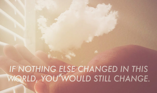 worrying about change